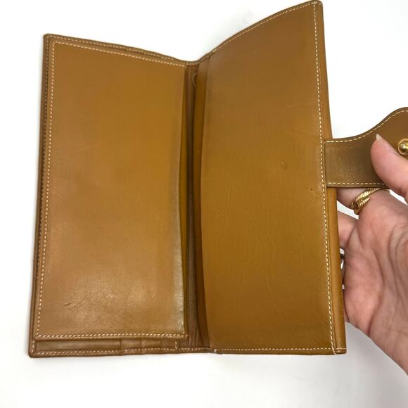 Gucci Rare Vintage GG Supreme Canvas Monogram Continental Wallet Brown Leather - Picture 8 of 15